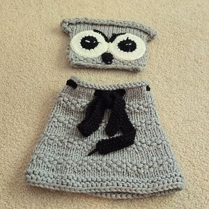 🌈 GIRLS 🦉  Winter Accessories Hat and Scarf Crochet Knit Knitted